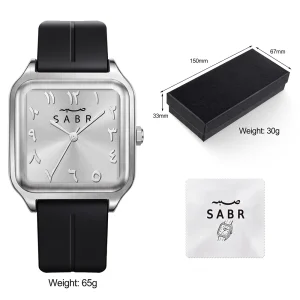 SABR সিলিকন স্ট্র্যাপ ম্যাগনেটিক ঘড়ি Full Silver